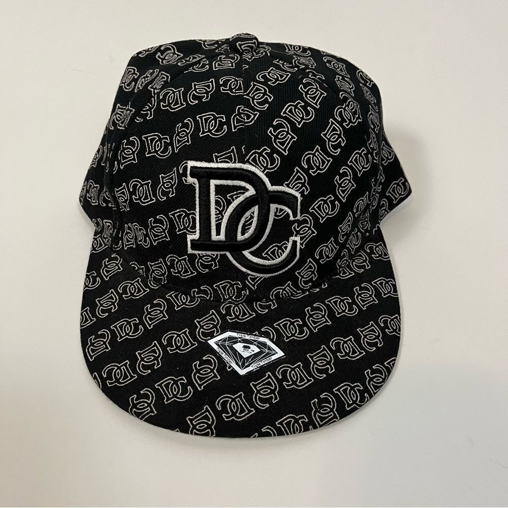 NWOT Mens Washington DC Baseball Trucker Hat Cap Black with White Size L